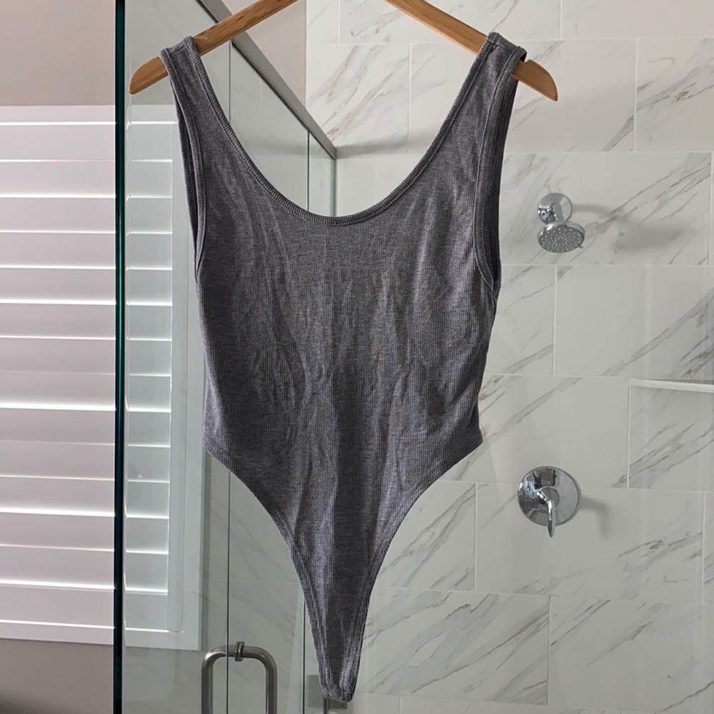 Gray bodysuit